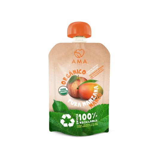 Puré Manzana Mango Orgánico 90 g